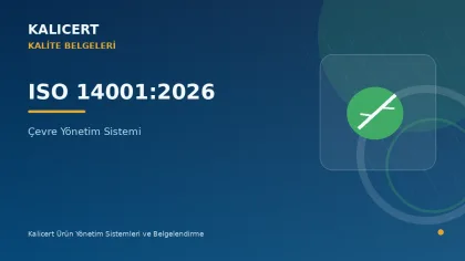 ISO 14001:2026 Çevre Yönetim Sistemi kurumsal kapak görseli
